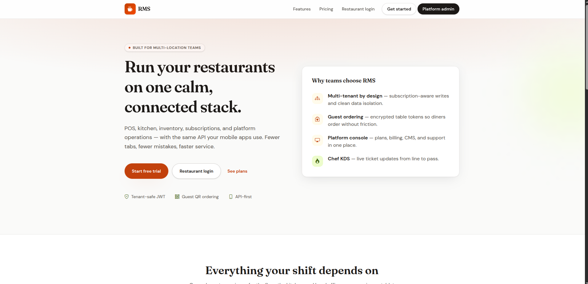 Restaurants Management System